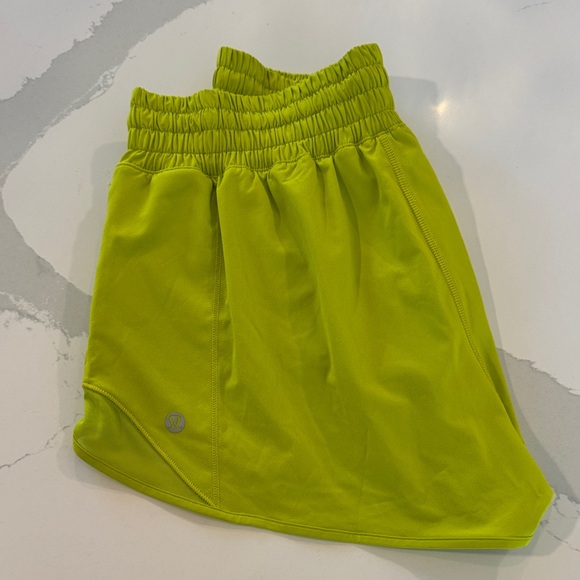 Lululemon Athletica Women's Lime Green Athletic Shorts - Picture 3 of 3